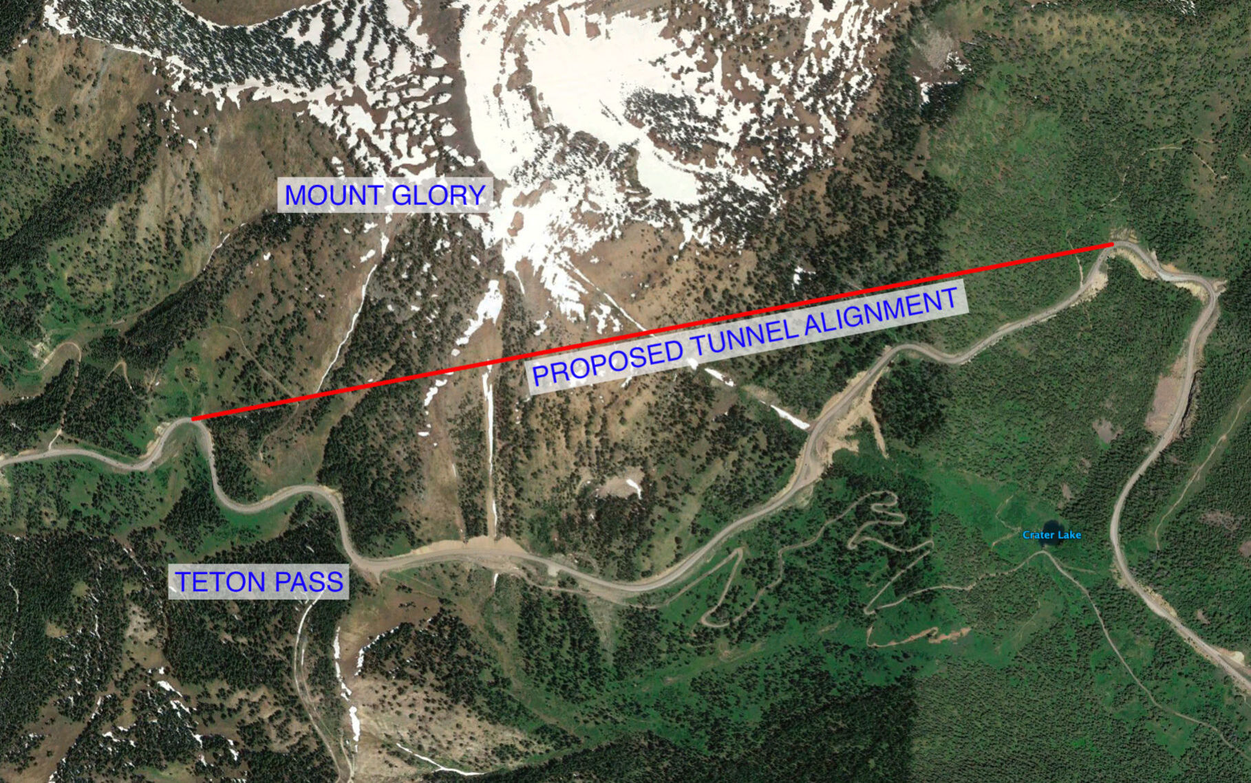 Teton Pass tunnel - 2013 feasibility study